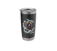 Samurai Dolphin Warrior Stainless Steel Insulated Tumbler