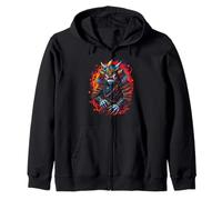 Samurai Dolphin Zip Hoodie