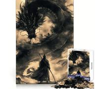 Samurai Dragon Vintage 1000 Piece Jigsaw Puzzle for Teenagers Intellect Toy Mental Relax Quality Cut (38x26cm)