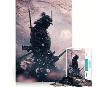 Samurai Dreams Jigsaw Puzzles 1000 Pieces for Adults Strengthen Memory Group Joy Clean Edge Stylish Gift (38x52cm)