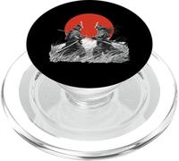 Samurai Duel Japanese Katana Field Scene PopSockets PopGrip for MagSafe