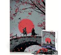 Samurai Duel Stone Bridge Jigsaw Puzzle 1000 Piece for Teenagers Reason Skill Toy Relaxing Fun Exact Cut (38x52cm)