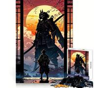Samurai Duel Under The Setting Sun 1000 Piece Jigsaw Puzzle for Teenagers Strengthen Recall Peaceful Fun Quality Edge (50x75cm)