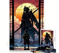 Samurai Duel Under The Setting Sun Teenagers 1000 Piece Jigsaw Puzzle Logic Boost Toy Indoor Fun Premium Edge Memorable Gift (38x52cm)