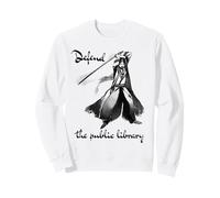 Samurai fighter defencing the public library librarians Kids Sweatshirt