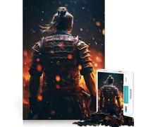 Samurai Fire 1000 Piece Jigsaws for Teenagers Puzzle Improve Recall Casual Relax Exact Edge Stylish Gift (38x26cm)