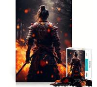 Samurai Fire 1000 Pieces Jigsaw Puzzles for Teenagers Mental Toy Stress Relief Premium Cut (38x52cm)