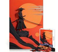 Samurai Flat Paper Craft Hard Jigsaw Puzzle for Adults 1000 Pieces Fine Logic Toy Calm Fun Neat Edge Thoughtful Gift (50x75cm)