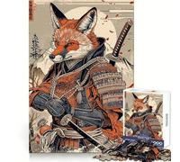 Samurai Fox 1000 Piece Jigsaw Puzzle for Teenagers Intellect Toy Mental Relax Quality Cut (38x52cm)