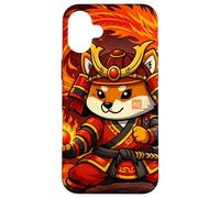 Samurai Fox Beneath the Fired Case for iPhone 16 Plus