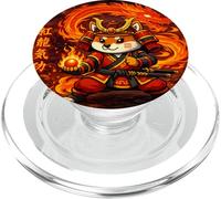 Samurai Fox Beneath the Fired PopSockets PopGrip for MagSafe