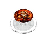 Samurai Fox Beneath the Fired PopSockets PopGrip for MagSafe