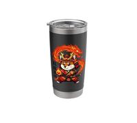 Samurai Fox Beneath the Fired Stainless Steel Insulated Tumbler