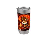 Samurai Fox Beneath the Fired Stainless Steel Insulated Tumbler
