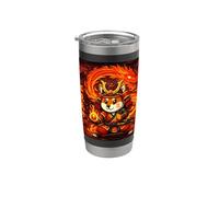 Samurai Fox Beneath the Fired Stainless Steel Insulated Tumbler