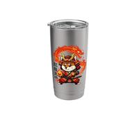 Samurai Fox Beneath the Fired Stainless Steel Insulated Tumbler