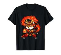 Samurai Fox Beneath the Fired T-Shirt