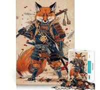 Samurai Fox Jigsaw Puzzle 1000 Piece for Teenagers Reason Skill Toy Relaxing Fun Exact Cut (38x52cm)