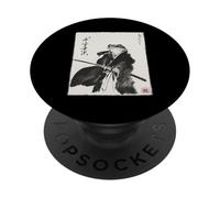 Samurai Frog Japanese Art Men Women Boys Funny Sumi-e Frog PopSockets Adhesive PopGrip