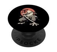 Samurai Frog Japanese Tattoo - Katana Ninja PopSockets Adhesive PopGrip