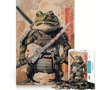 Samurai Frog Jigsaw Puzzle 1000 Piece for Teenagers Reason Skill Toy Relaxing Fun Exact Cut (50x75cm)
