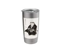 Samurai Frog Warrior Sumi-e Japanese Ink Artwork Japan Stainless Steel Insulated Tumbler
