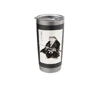 Samurai Frog Warrior Sumi-e Japanese Ink Artwork Japan Stainless Steel Insulated Tumbler
