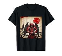 Samurai Gargoyle Warrior Dark Japanese Mythology Art T-Shirt