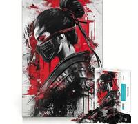 Samurai Geisha Warrior 1000 Pieces Jigsaw Puzzles for Teenagers Mental Toy Stress Relief Premium Cut (50x75cm)