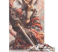 Samurai Giraffe 500 Piece Jigsaw Puzzle for Adults & Age 18 Years Up - Family Activity Jigsaw Puzzles Educational Games Difficult And Challenge 500pcs (52x38cm)