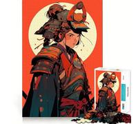 Samurai Girl 1000 Pieces Jigsaw Puzzles for Adults Memory Gain Calm Mind Design Assembly Creative Gift (38x52cm)
