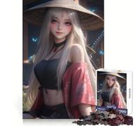 Samurai Girl Butterflies Jigsaw Puzzles 1000 Piece for Teenagers Strong Logic Toy Mental Relax Clear Edge Stylish Gift (50x75cm)