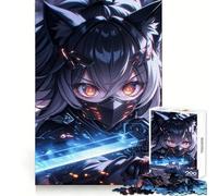 Samurai Girl Hard Jigsaw Puzzle for Adults 1000 Pieces Intellect Toy Cozy Time Quality Cut (50x75cm)