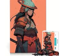 Samurai Girl Jigsaw Puzzle for Teenagers 1000 Pieces Boost Memory Relaxing Fun Premium Cut Stylish Gift (50x75cm)