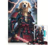 Samurai Golden Retriever 1000 Piece Jigsaw Puzzles for Adults Jigsaw Recall Boost Mental Relax Smooth Cut Birthday Gift (38x52cm)