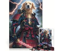 Samurai Golden Retriever 1000 Piece Jigsaw Puzzles for Adults Jigsaw Recall Boost Mental Relax Smooth Cut Birthday Gift (38x52cm)