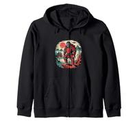 Samurai Gorilla Warrior Outfit for Japan Lovers Zip Hoodie