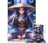 Samurai Guardian by The Hard Jigsaw Puzzle for Adults 1000 Pieces Reason Skill Toy Family Time Tight Cut Art Collectible (50x75cm)