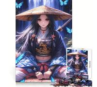 Samurai Guardian by The Jigsaw Puzzle for Teenagers 1000 Pieces Recall Upgrade Soothing Fun Clear Cut Wall Art Decor (38x26cm)