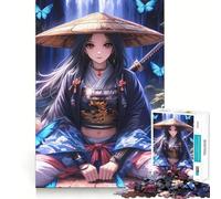 Samurai Guardian by The Jigsaw Puzzle for Teenagers 1000 Pieces Recall Upgrade Soothing Fun Clear Cut Wall Art Decor (38x26cm)