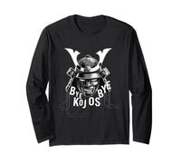 Samurai Helmet Bye Kojos Bye Japanese Warrior Art Long Sleeve T-Shirt