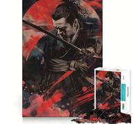 Samurai Honor Japanese 1000 Pieces Jigsaw Puzzles for Adults Fine Logic Toy Leisure Time Neat Edge Art Collectible (38x52cm)