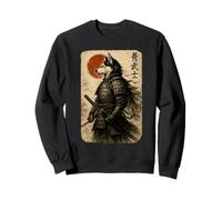Samurai Husky Warrior Ukiyo Japanese Artwork Dog Samurai Sweatshirt