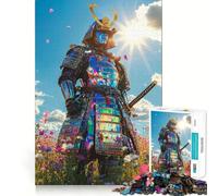Samurai in A Field 1000 Piece Jigsaws for Teenagers Puzzle Improve Recall Casual Relax Exact Edge Stylish Gift (50x75cm)