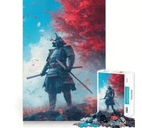 Samurai in Autumn Jigsaw Puzzles for Teenagers 1000 Piece Brain Workout Toy Mental Relax Art Assembly Unique Gift (38x26cm)