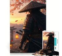 Samurai in Autumn Landscape Jigsaw Puzzles for Teenagers 1000 Piece Brain Workout Toy Mental Relax Art Assembly Unique Gift (38x52cm)
