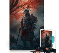 Samurai in Burning Land Jigsaw Puzzles 1000 Pieces for Adults Boost Memory Peaceful Fun Premium Cut Memorable Gift (38x52cm)