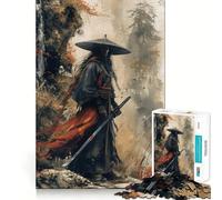 Samurai in Misty Forest 1000 Pieces Jigsaw Puzzles for Teenagers Mental Toy Stress Relief Premium Cut (50x75cm)