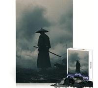 Samurai in Misty Landscape 1000 Pieces Jigsaw Puzzles for Teenagers Logic Train Toy Quiet Fun Smooth Cut Lovely Gift (38x26cm)