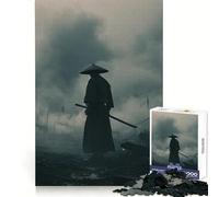 Samurai in Misty Landscape Jigsaw Puzzles for Teenagers 1000 Piece Mind Challenge Toy Relaxing Fun Precise Cut Festive Gift (38x52cm)